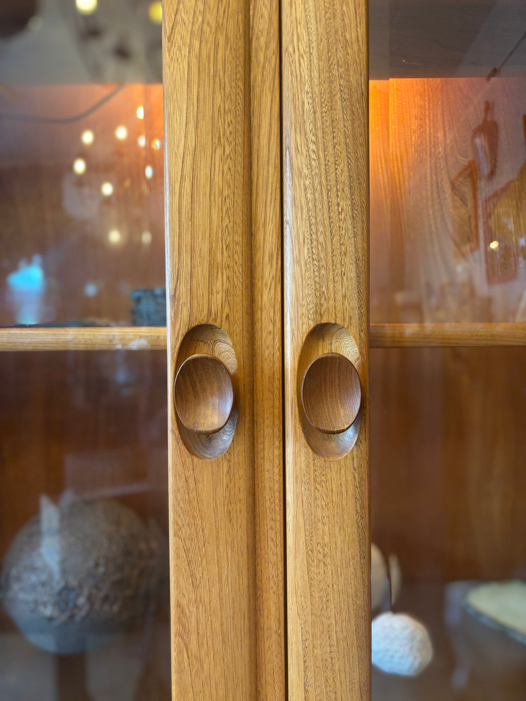 Ercol Windsor modular display cabinet