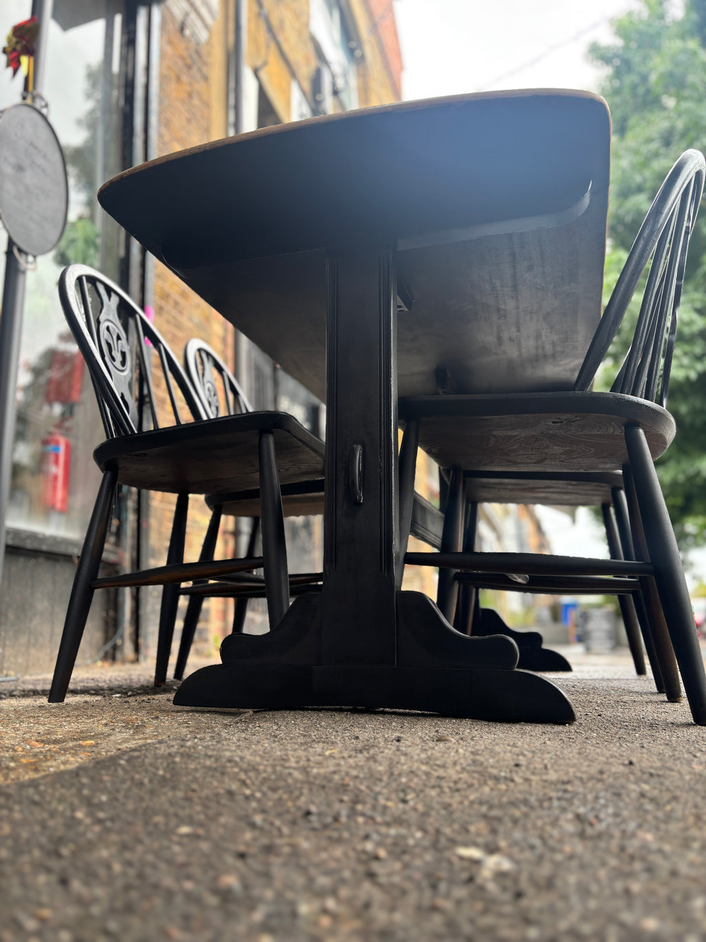 Mid Century Ercol refractory table and chairs