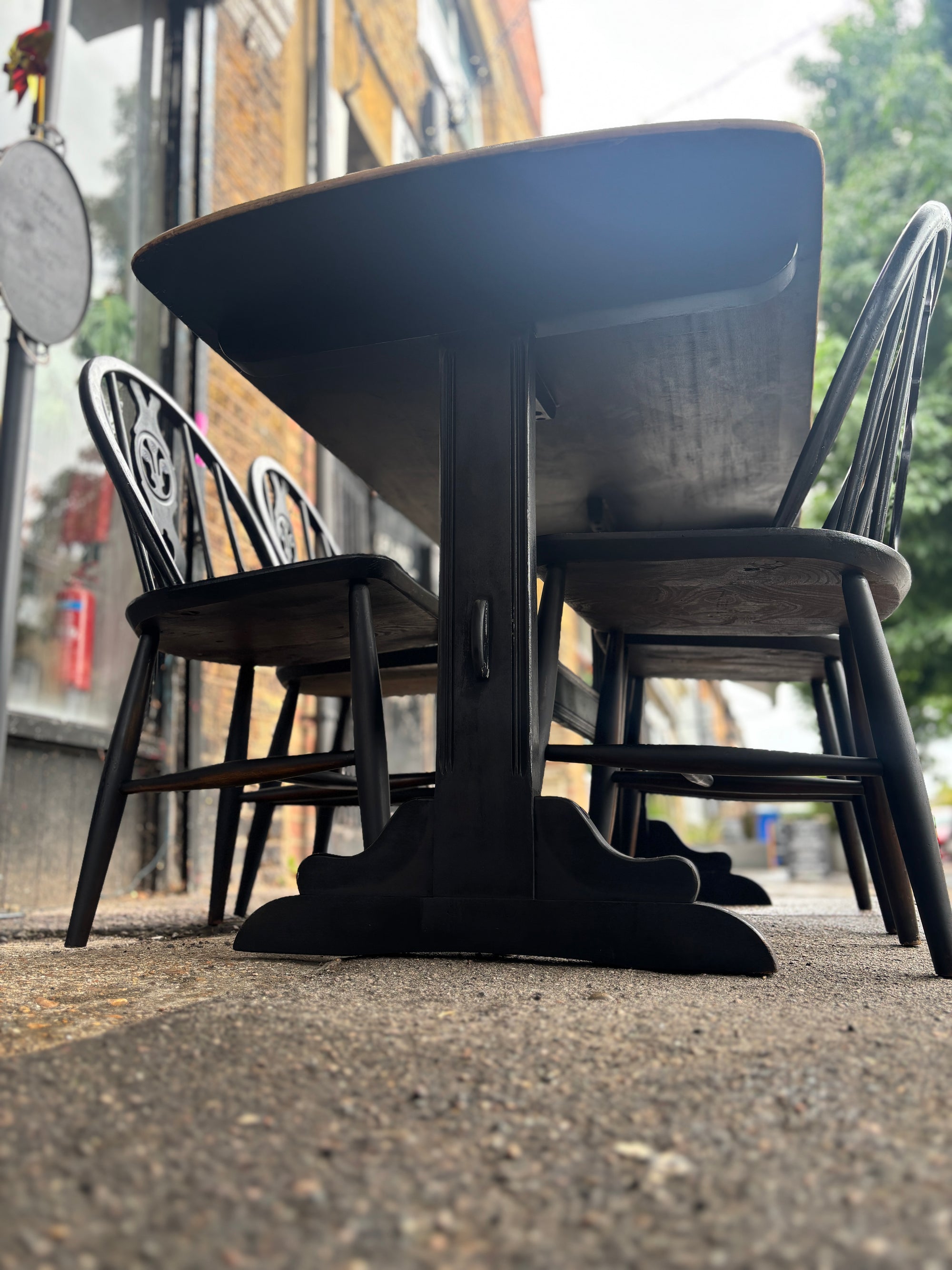 Mid Century Ercol refractory table and chairs