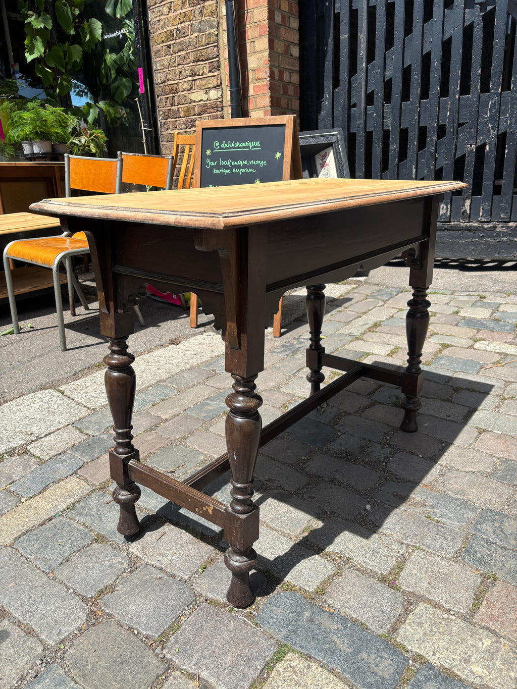 Antique mahogany church table