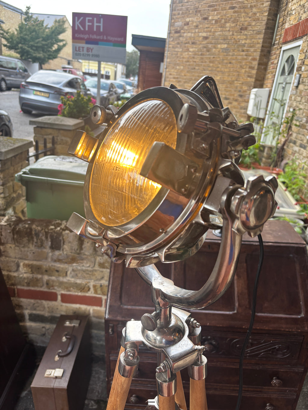 Vintage 1950s theatre strand light