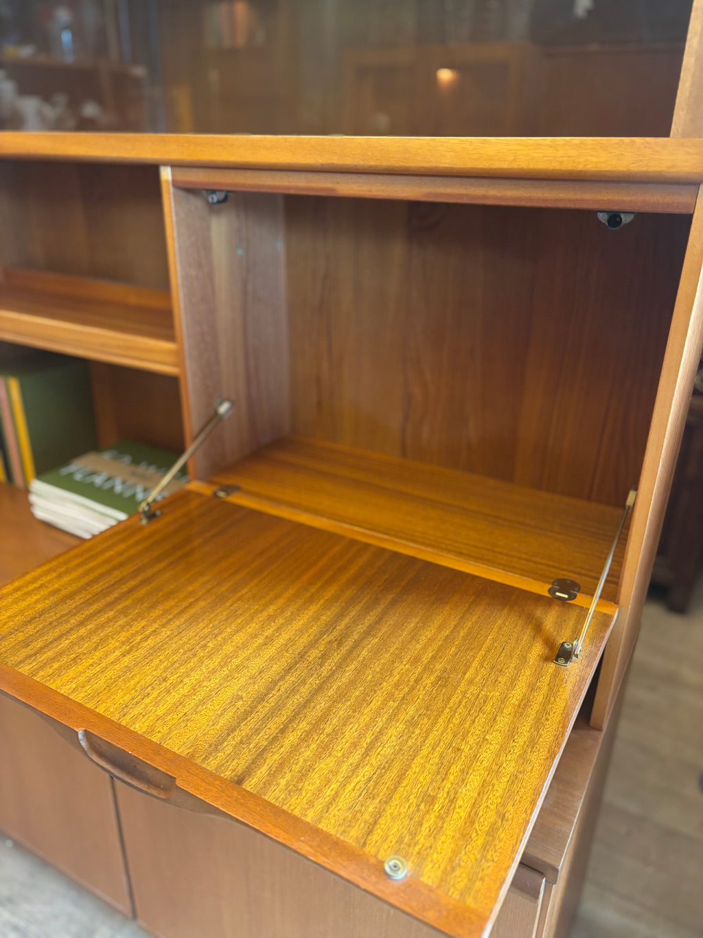 Mid-Century Modern McIntosh teak display cabinet