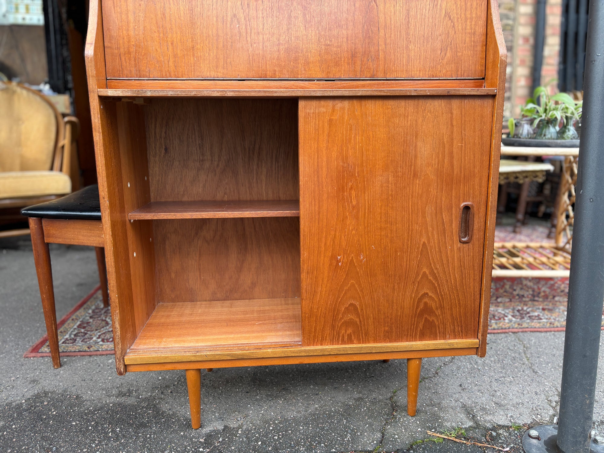 Mid Century teak bureau desk