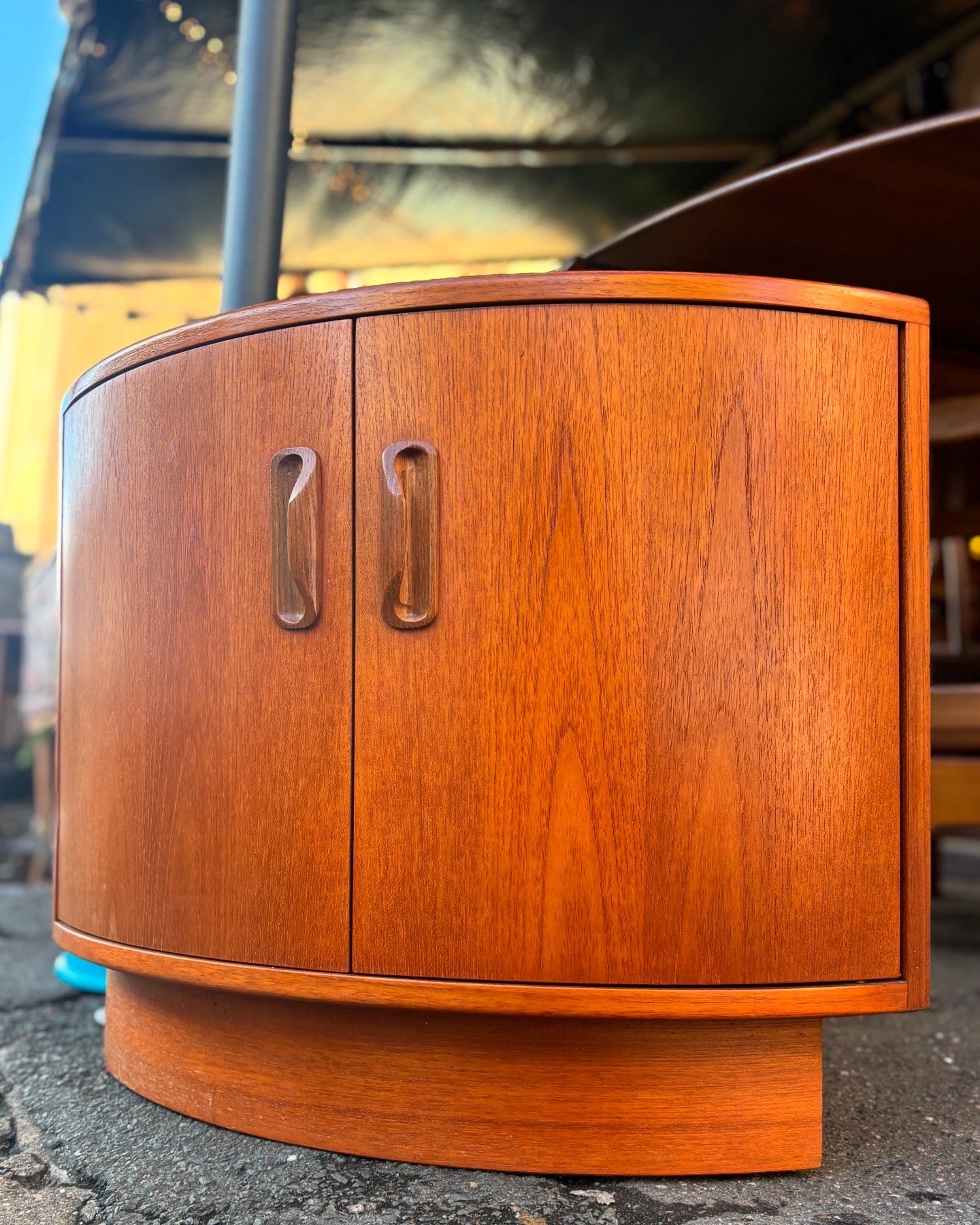 Mid century G-Plan teak corner cabinet