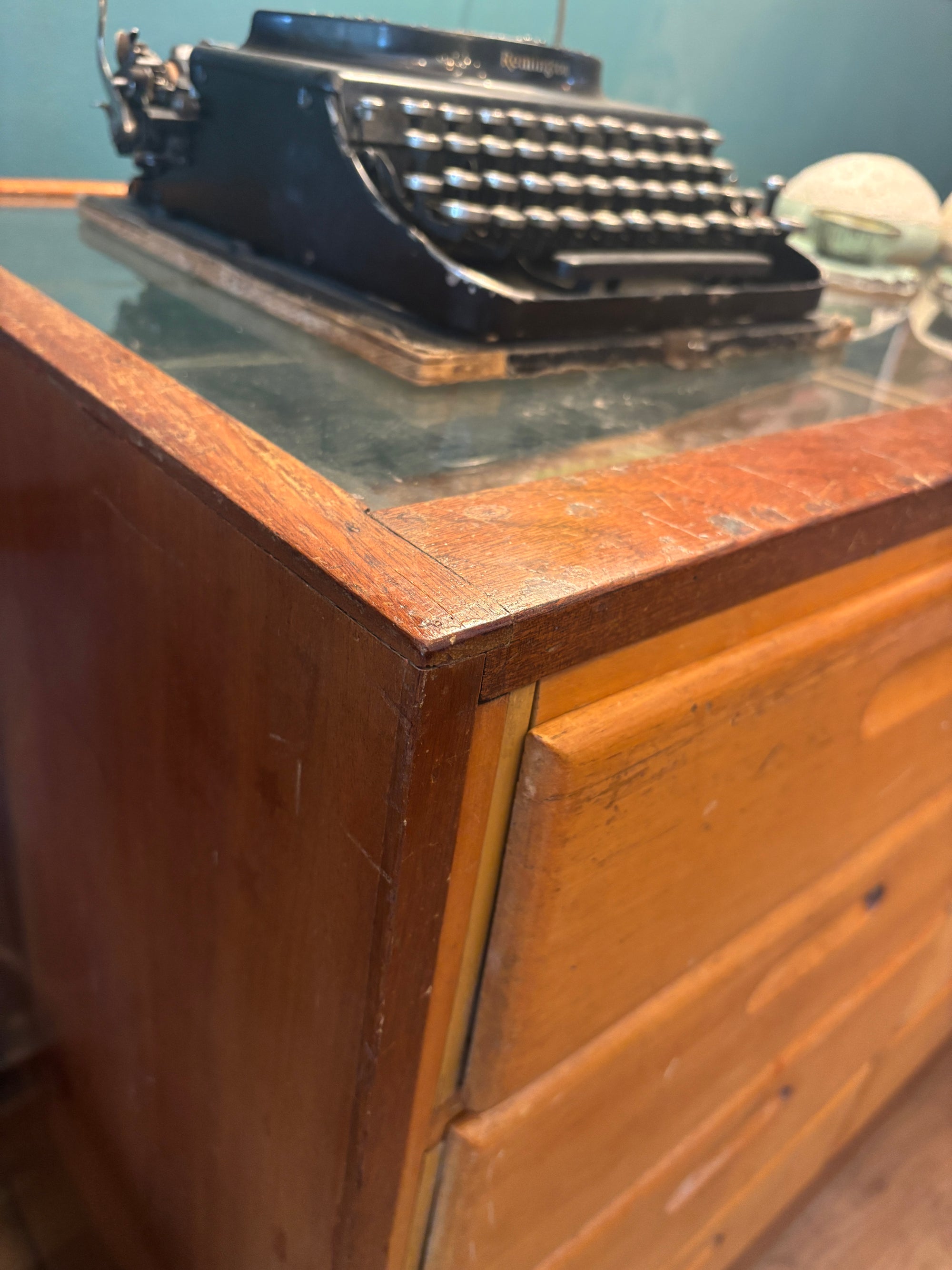 Mid century haberdashers cabinet with drawers