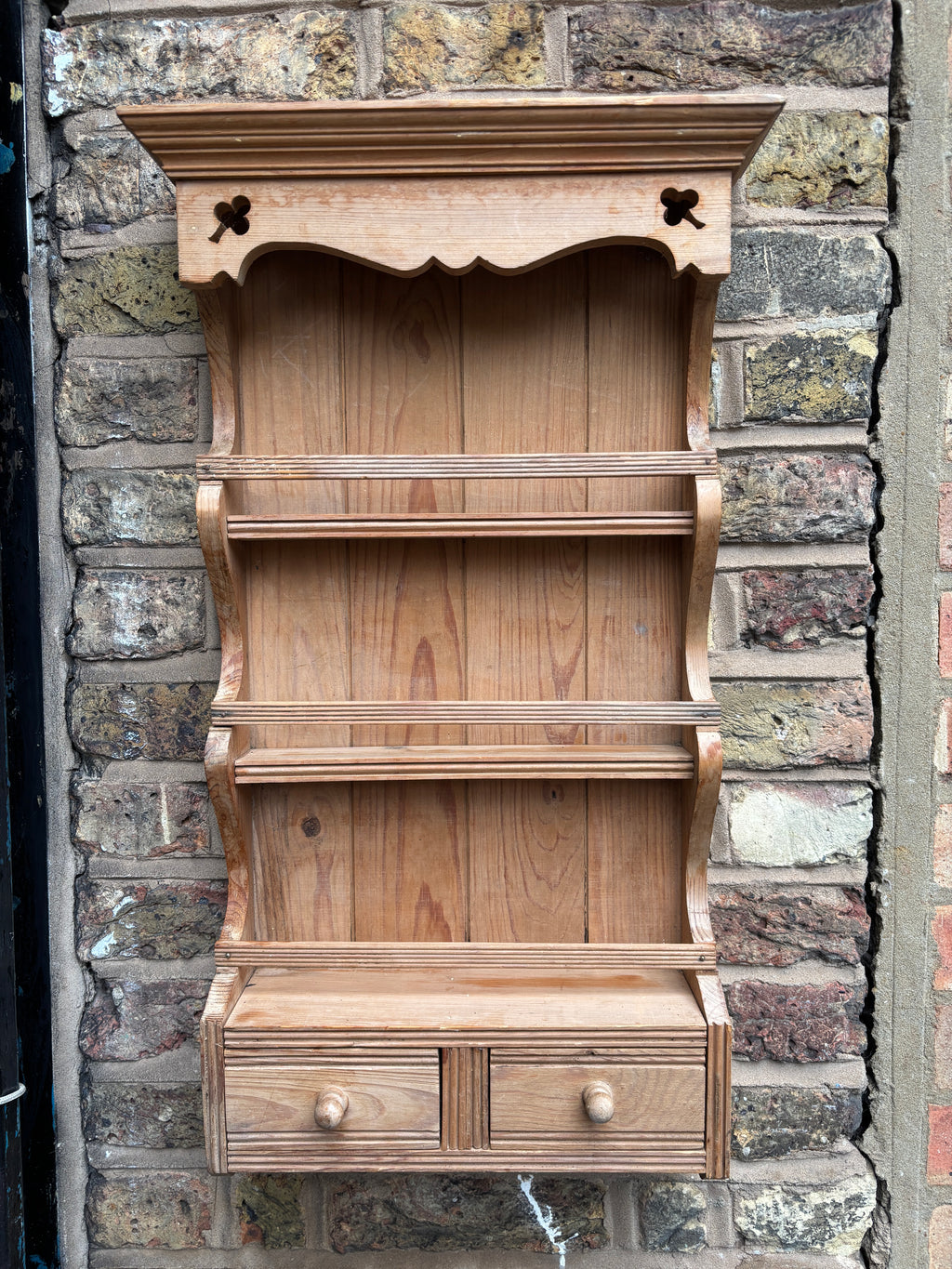Victorian pitch pine spice rack