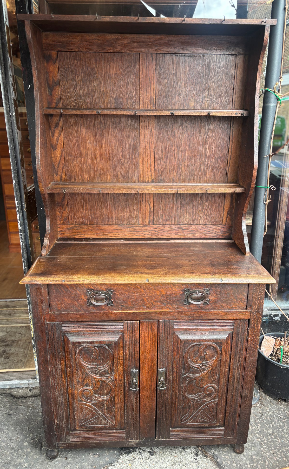 Antique French oak dresser