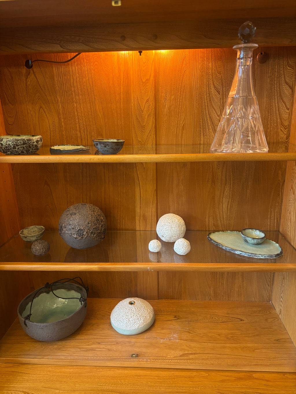 Ercol Windsor modular display cabinet