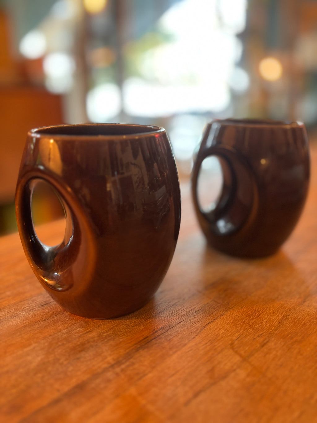Vintage Holkham Owl Eye coffee mugs