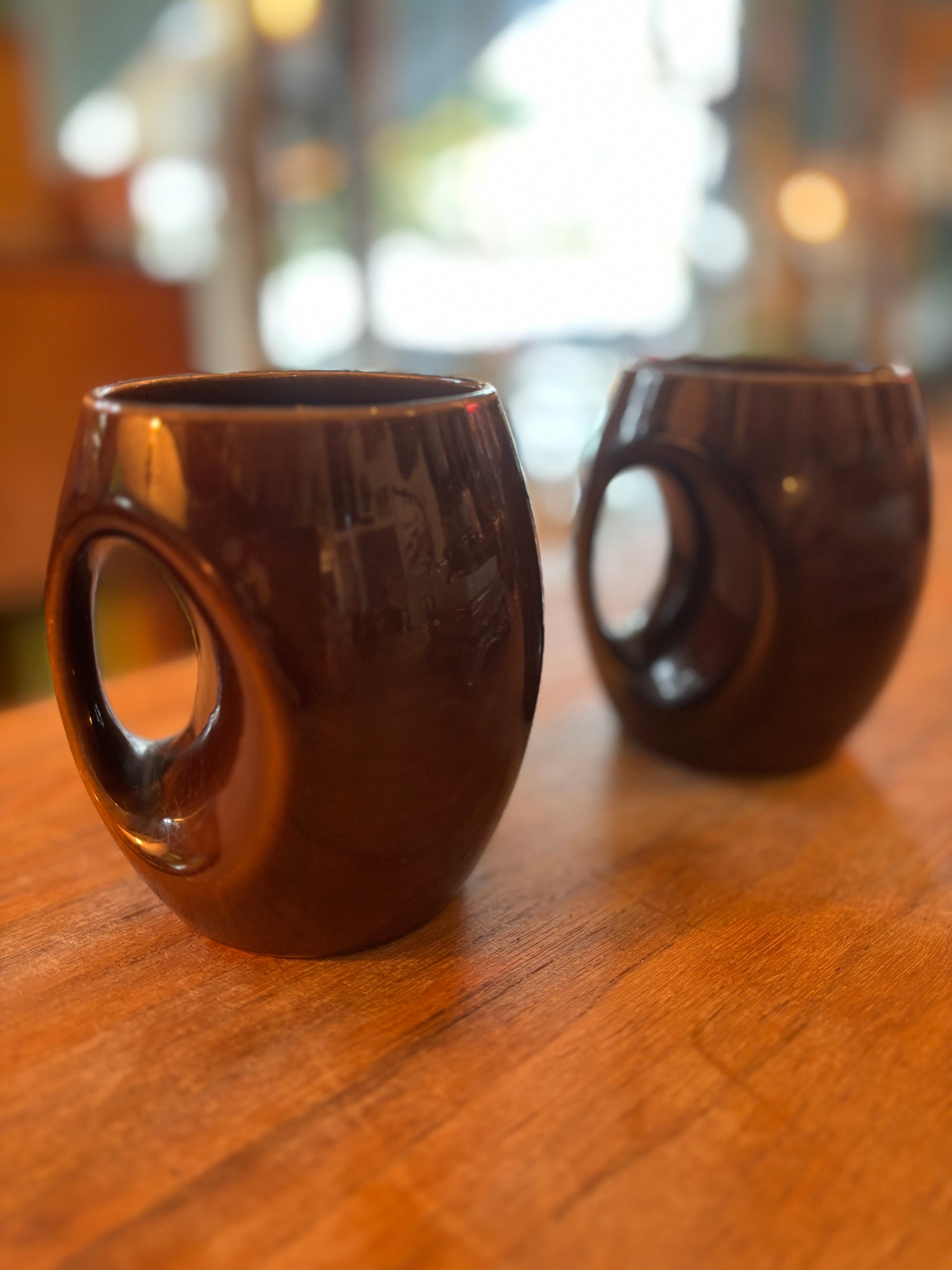 Vintage Holkham Owl Eye coffee mugs