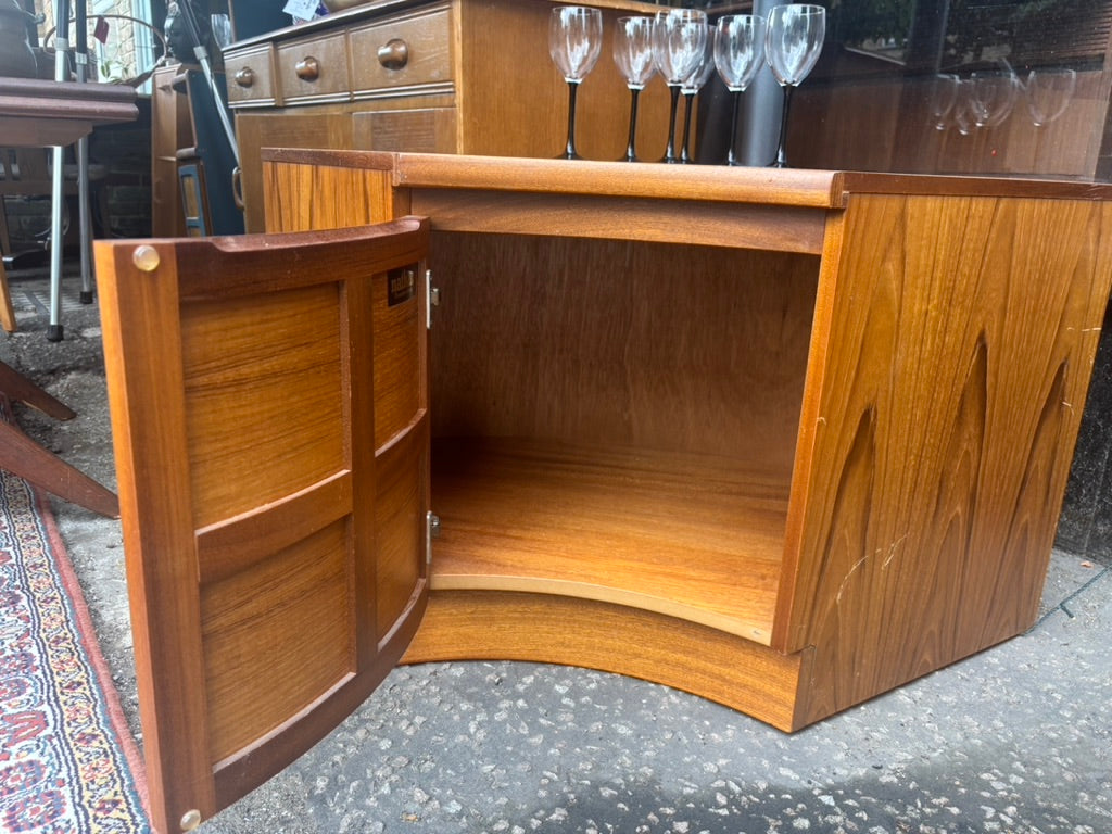 Mid Century Nathan squares corner cabinet