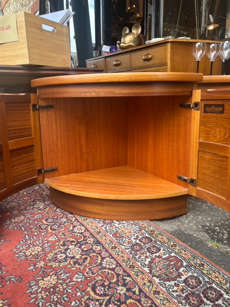 Mid Century vintage Nathan squares teak cabinet