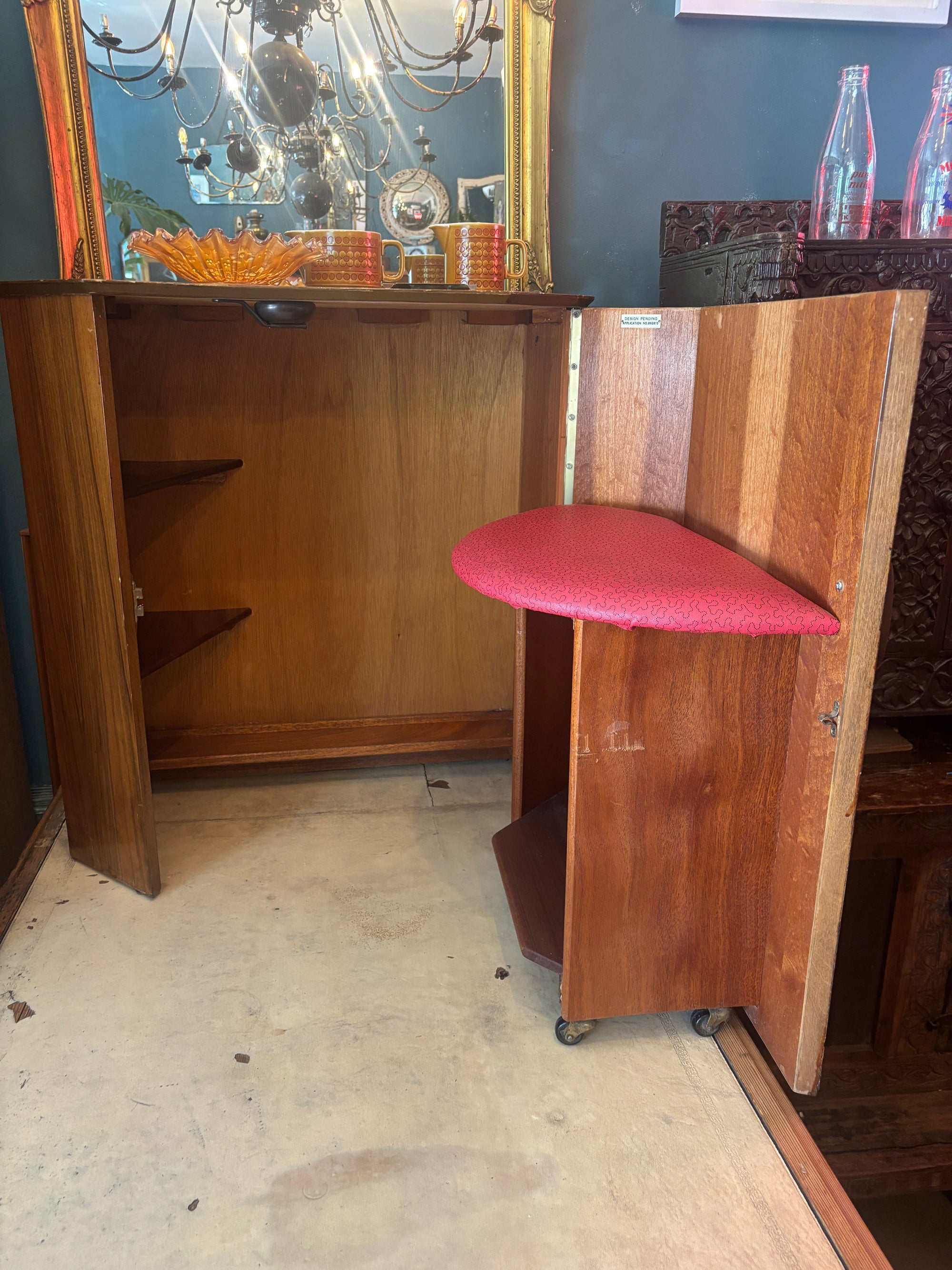 Vintage metamorphic desk/telephone table