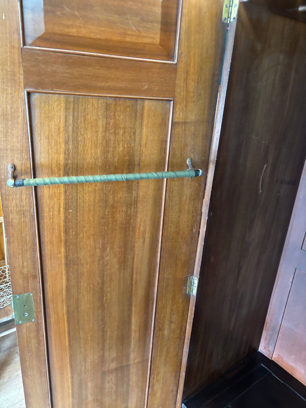 Victorian single mirrored wardrobe