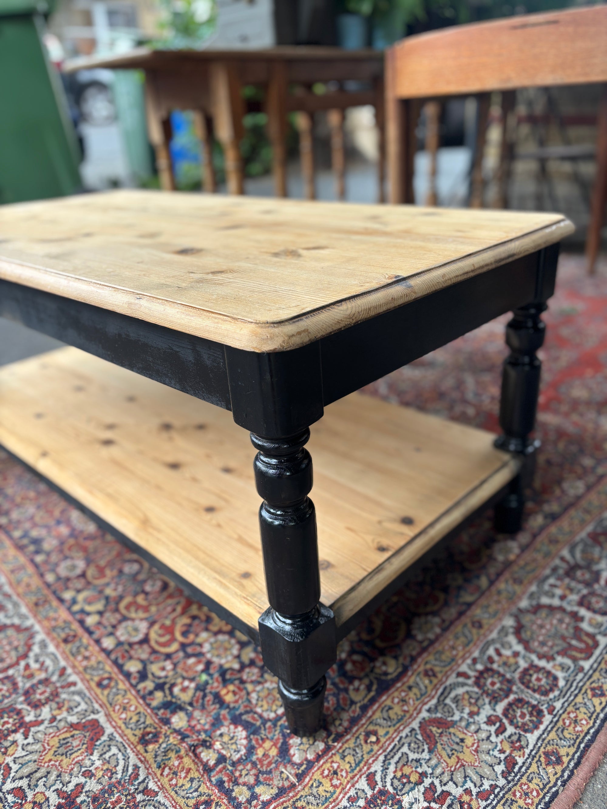Vintage pine coffee table