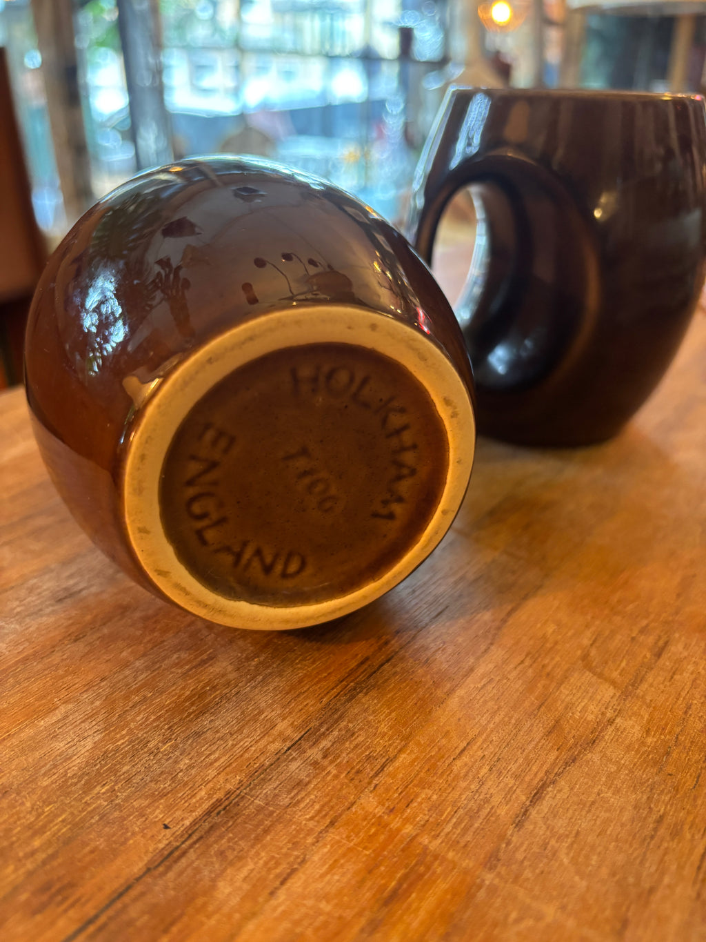 Vintage Holkham Owl Eye coffee mugs