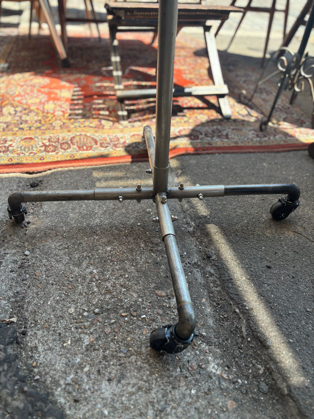 Large industrial standing lamps