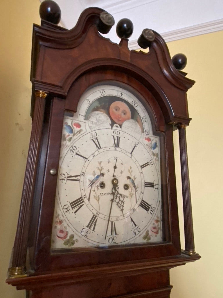 Antique late 18th Century Moon Dial Long Case/Grandfather Clock