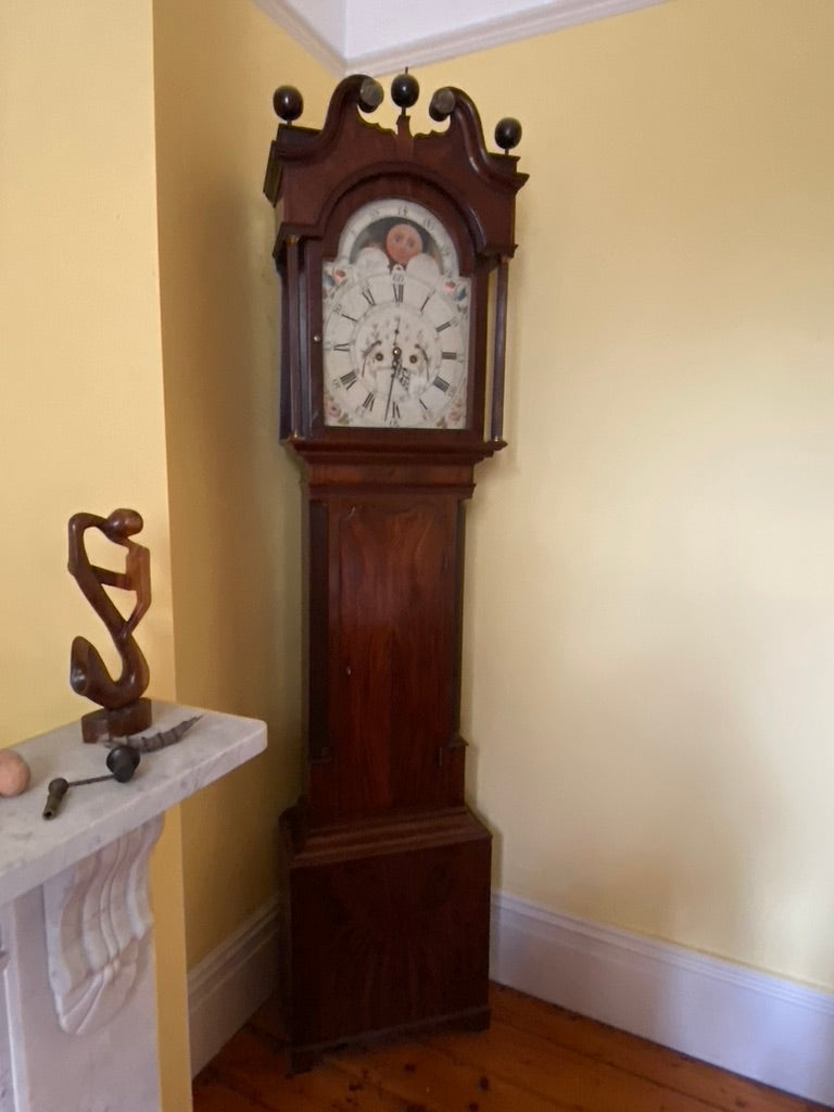 Antique late 18th Century Moon Dial Long Case/Grandfather Clock