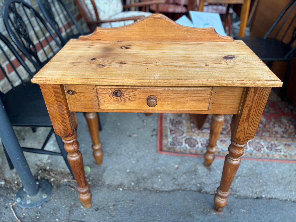 Victorian pine writing table/side table