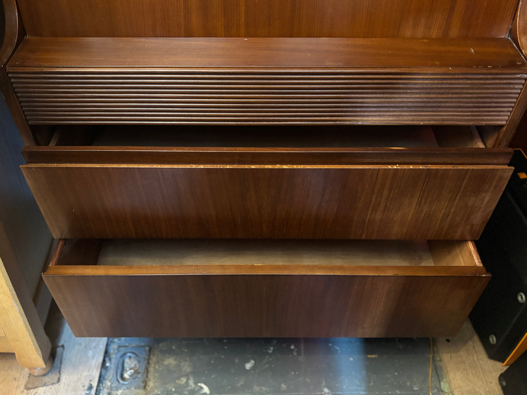Mid century teak mirrored cocktail cabinet