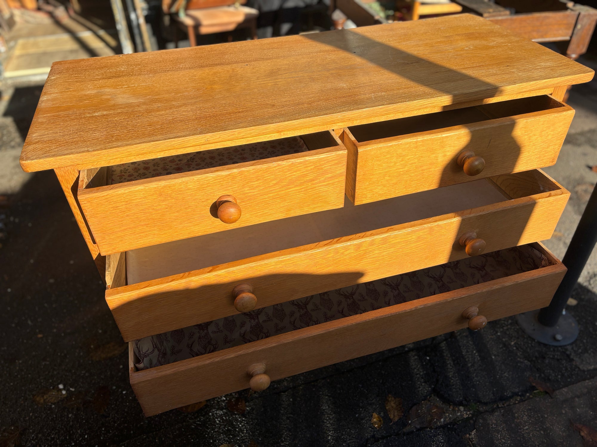 Victorian pine drawers