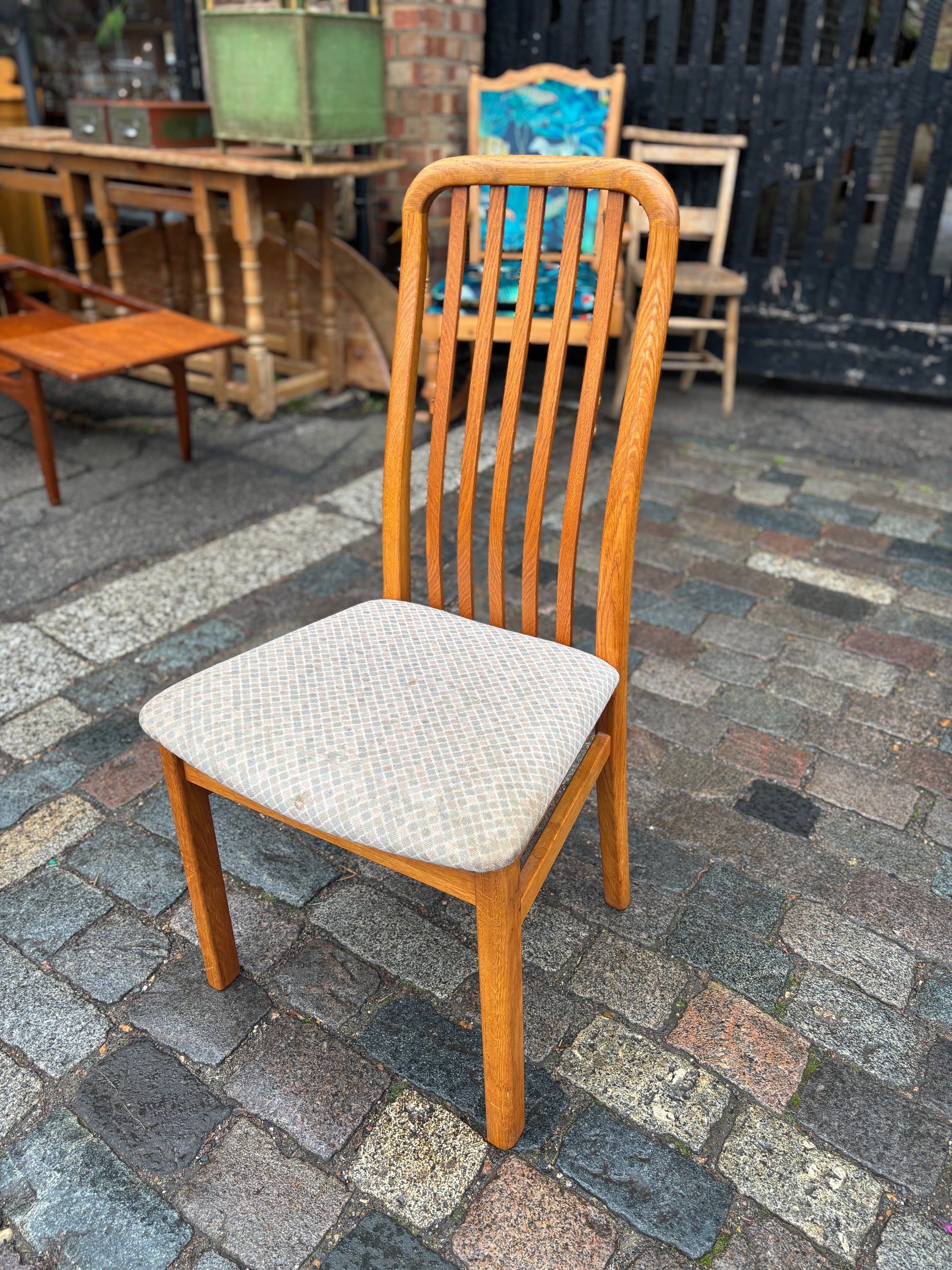 Mid Century Danish teak dining chairs (x4)
