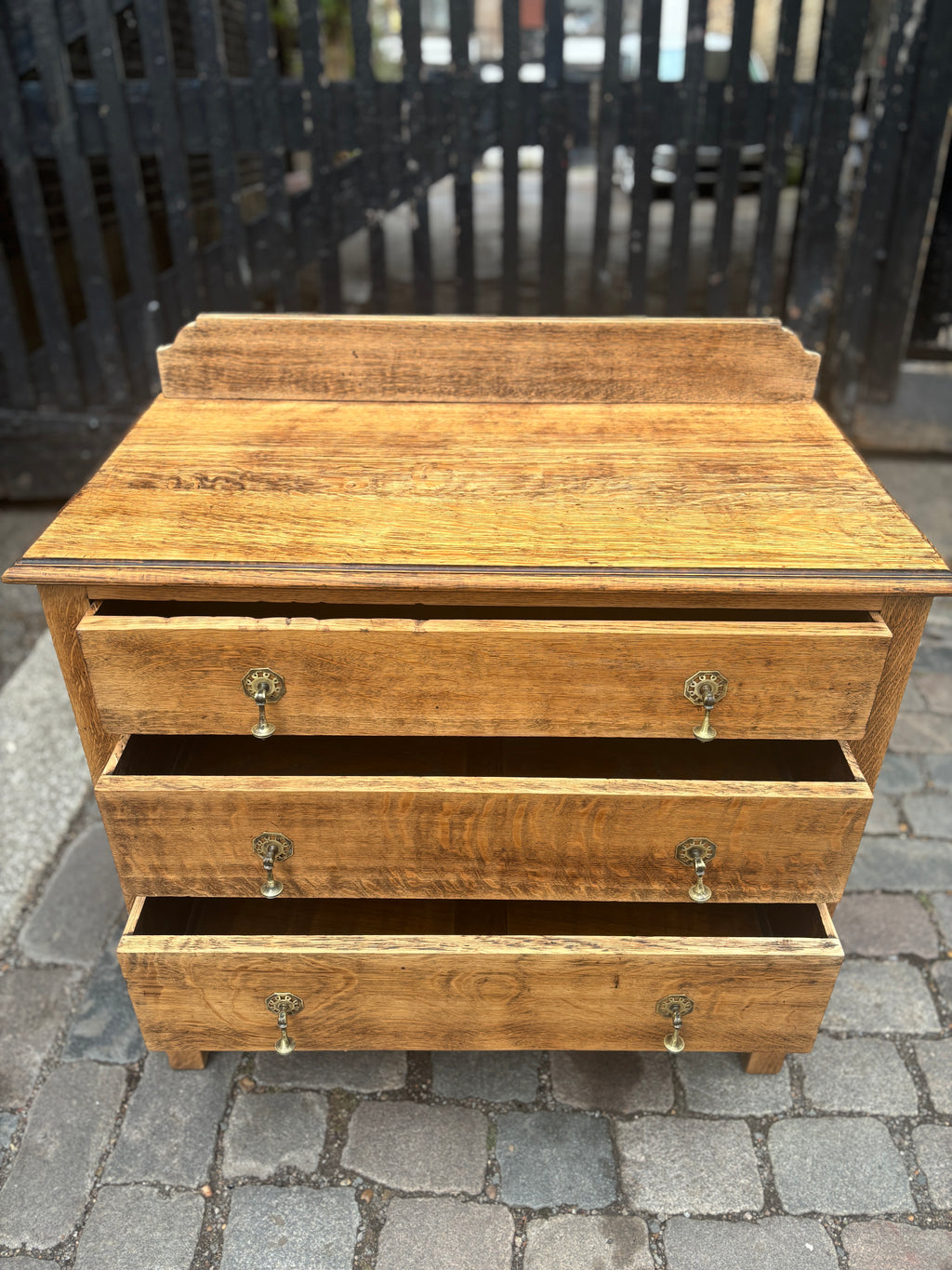 Mid century vintage solid oak drawers