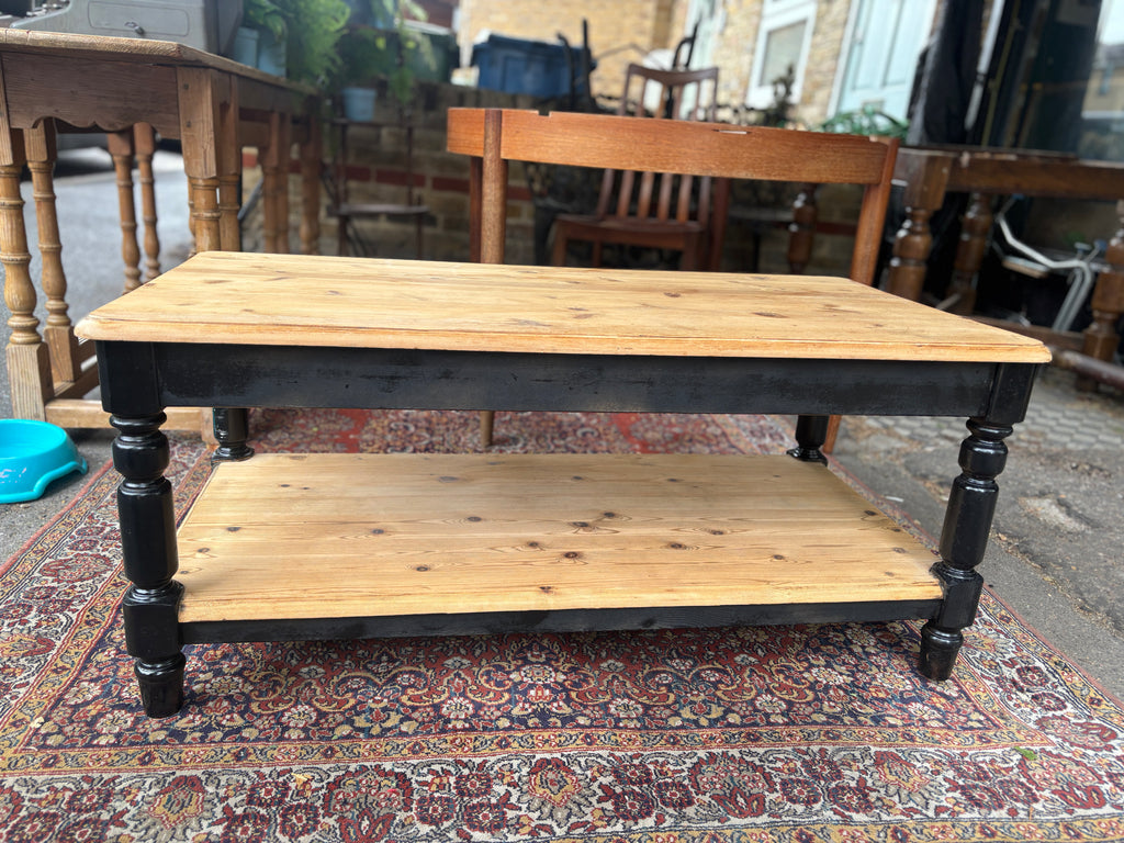Vintage pine coffee table
