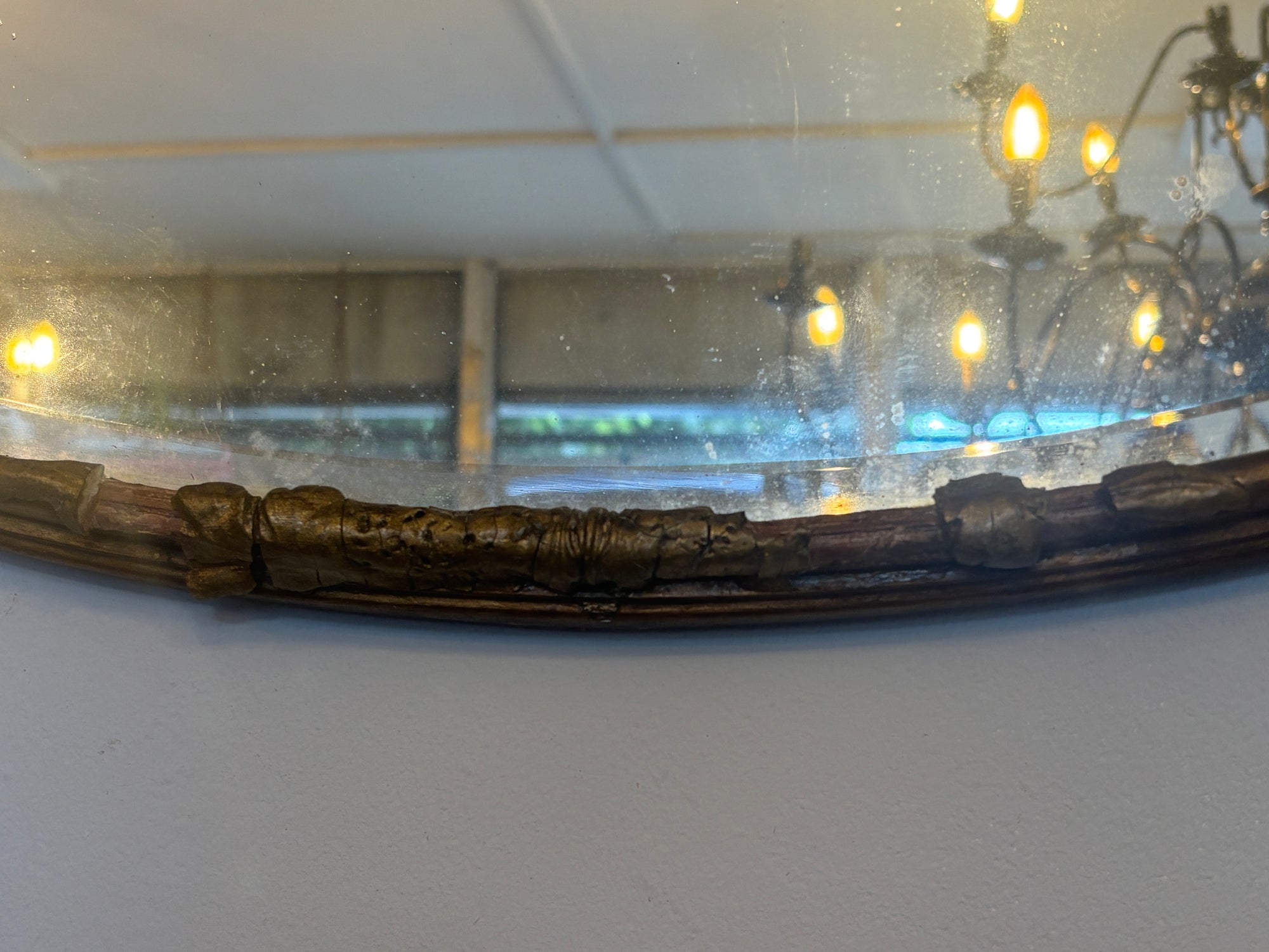 Victorian gilded mirror