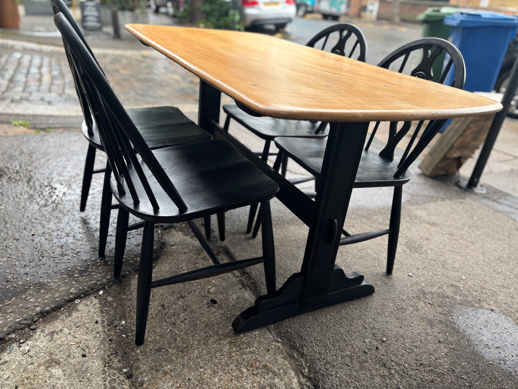 Mid Century Ercol refractory table and chairs