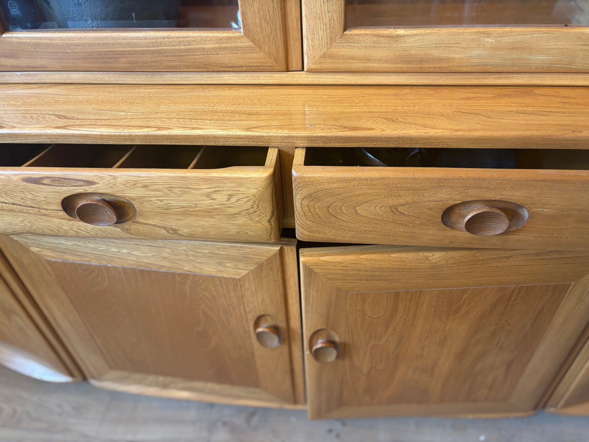 Ercol Windsor modular display cabinet