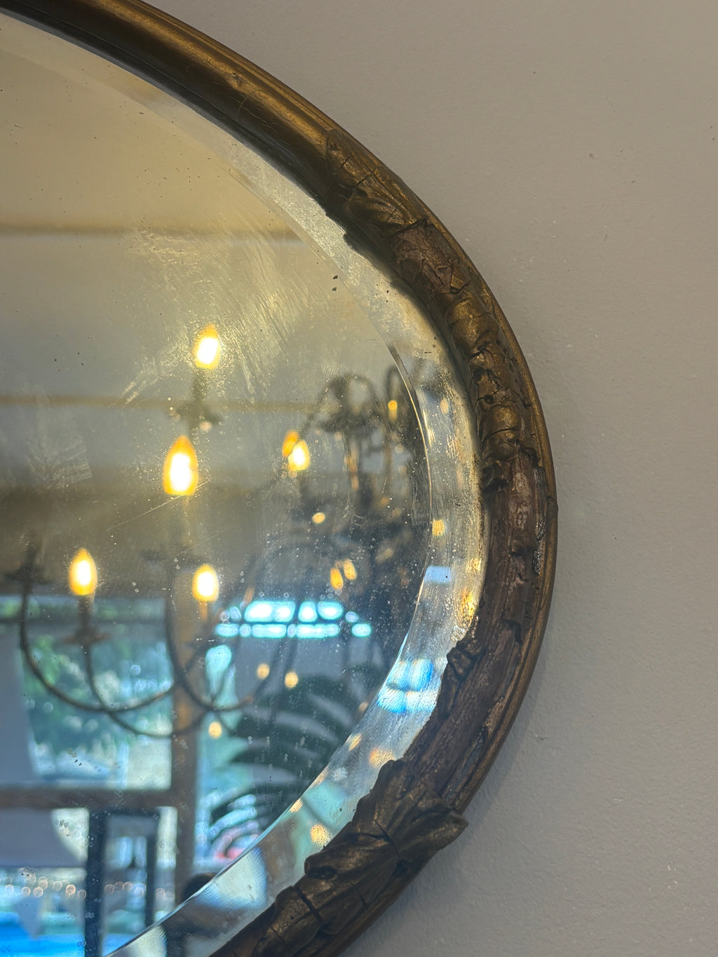Victorian gilded mirror