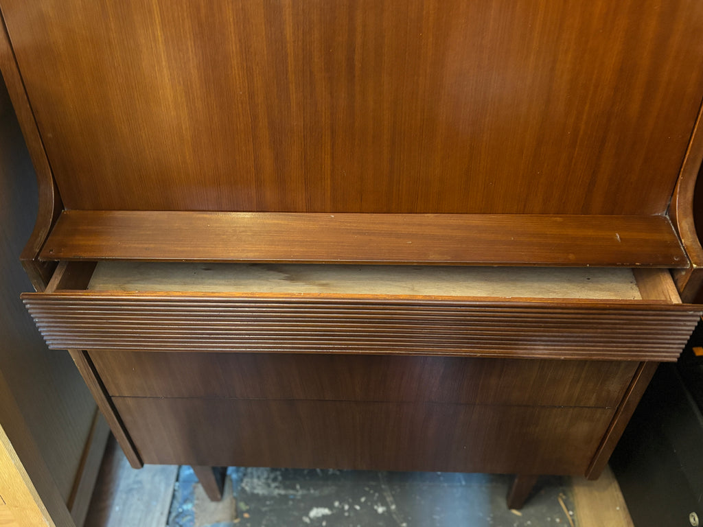 Mid century teak mirrored cocktail cabinet