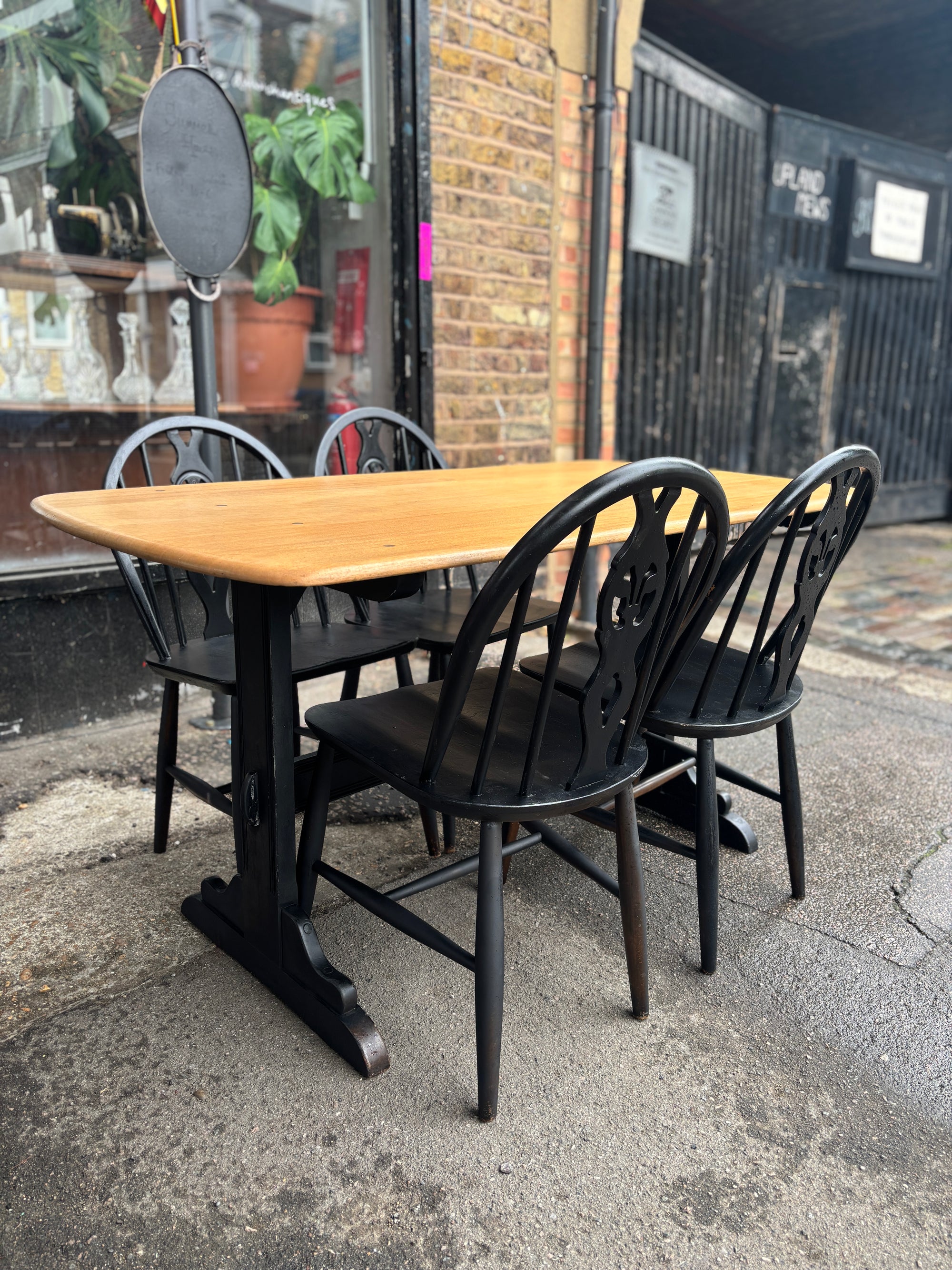 Mid Century Ercol refractory table and chairs