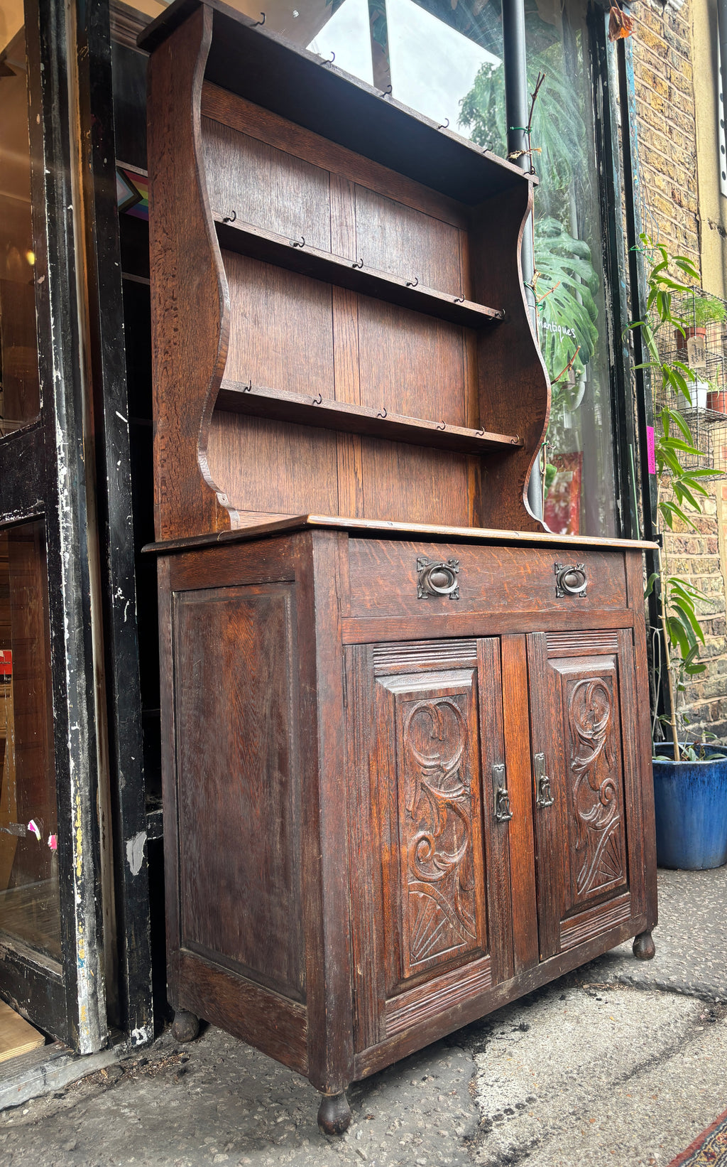 Antique French oak dresser