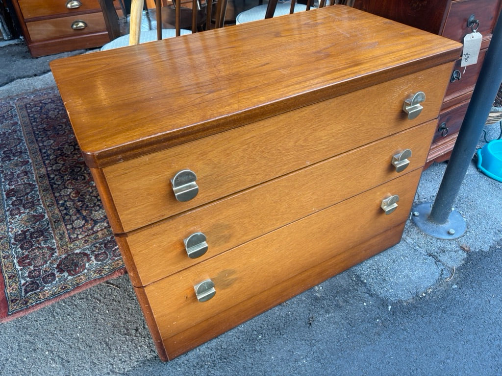 Mid Century teak Stag set of drawers
