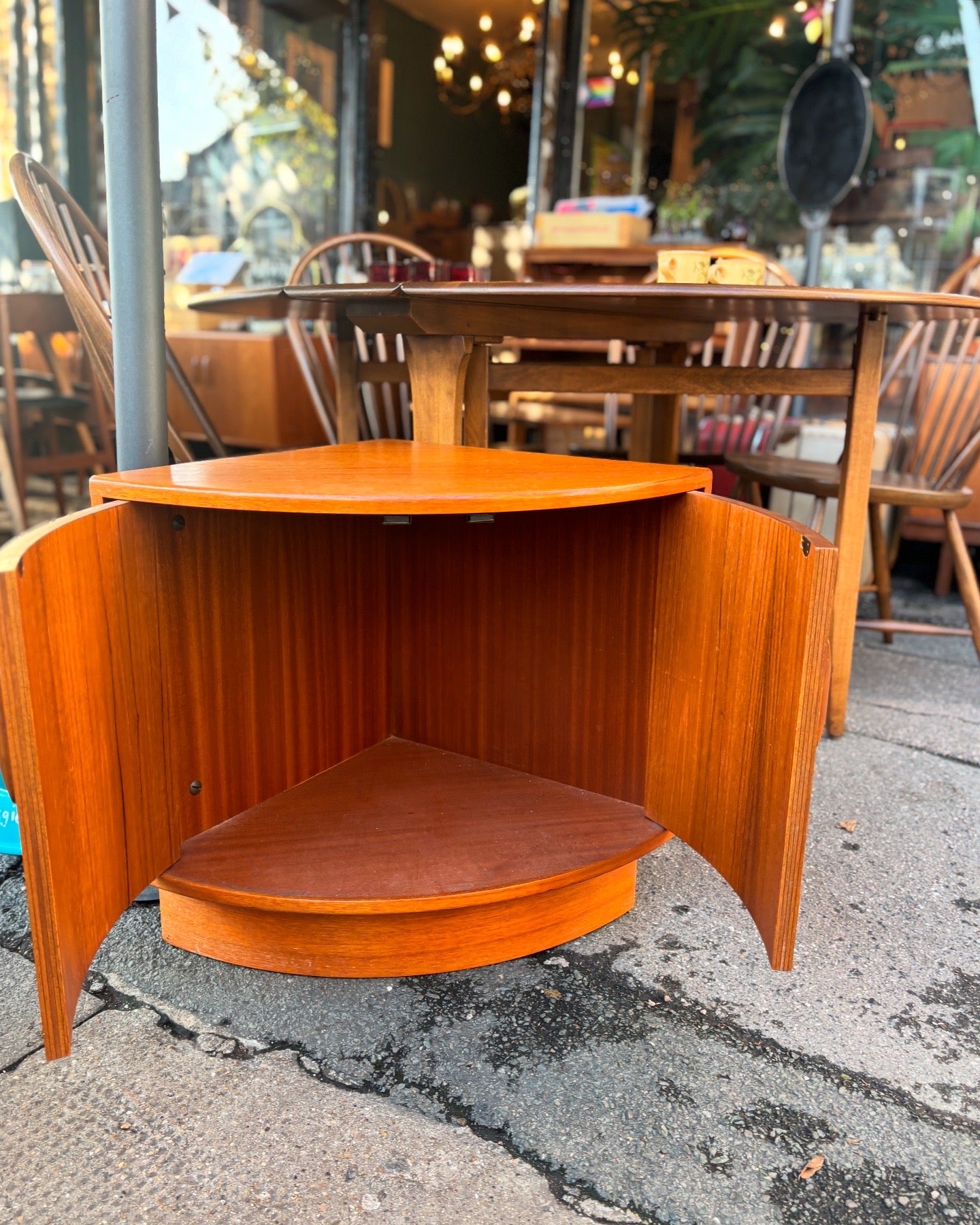 Mid century G-Plan teak corner cabinet