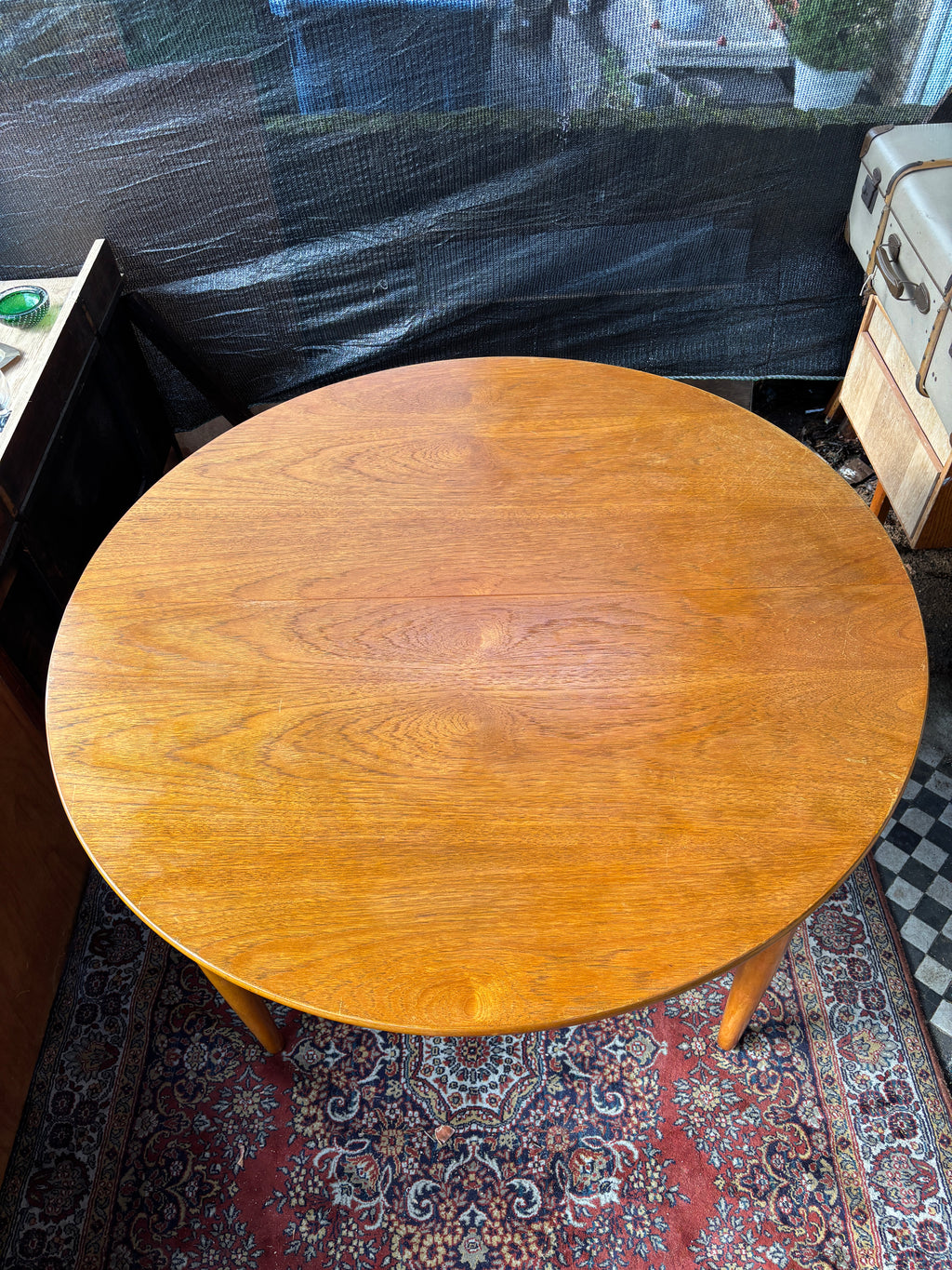 Mid Century original Danish teak extendable table