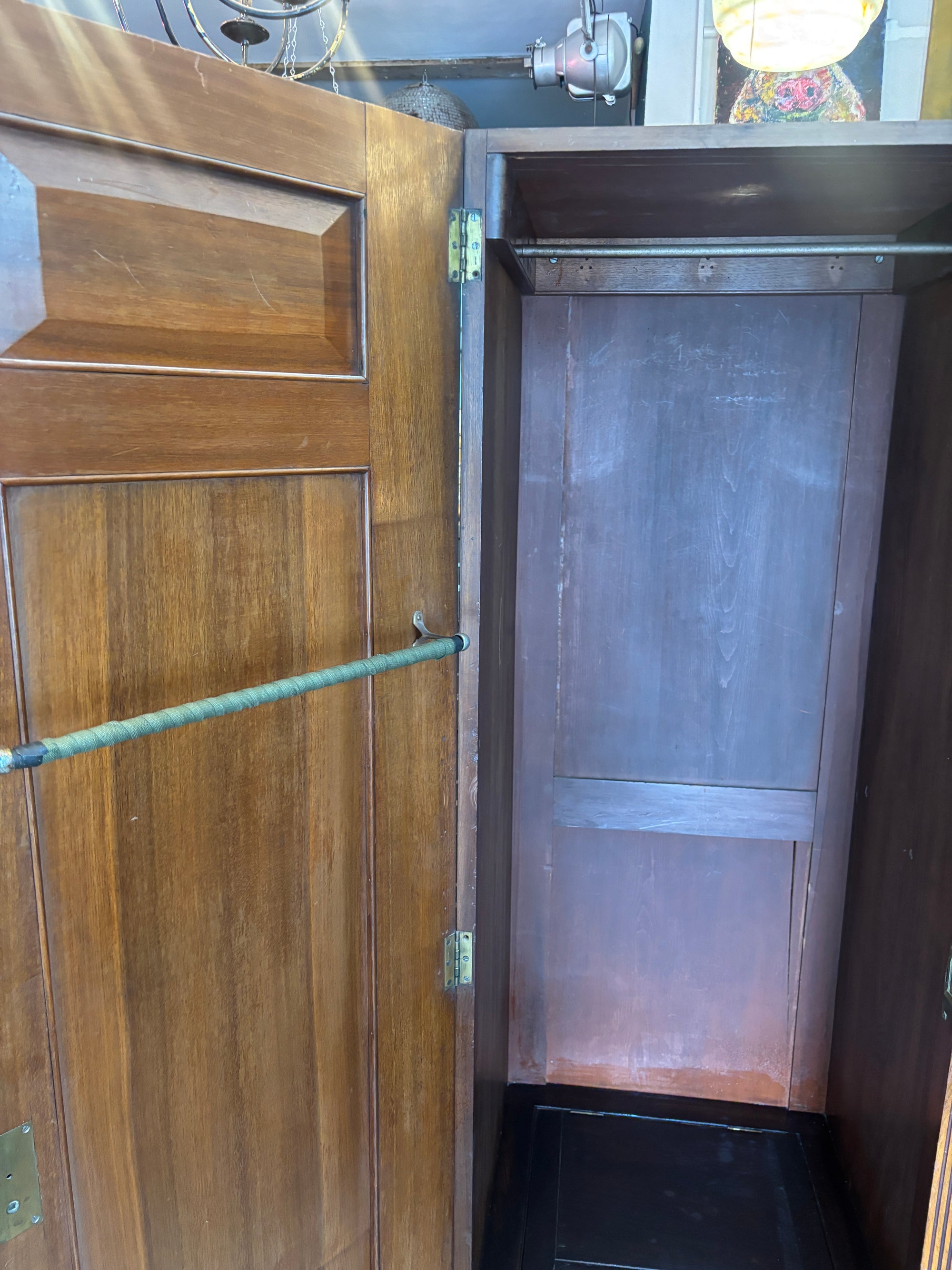 Victorian single mirrored wardrobe