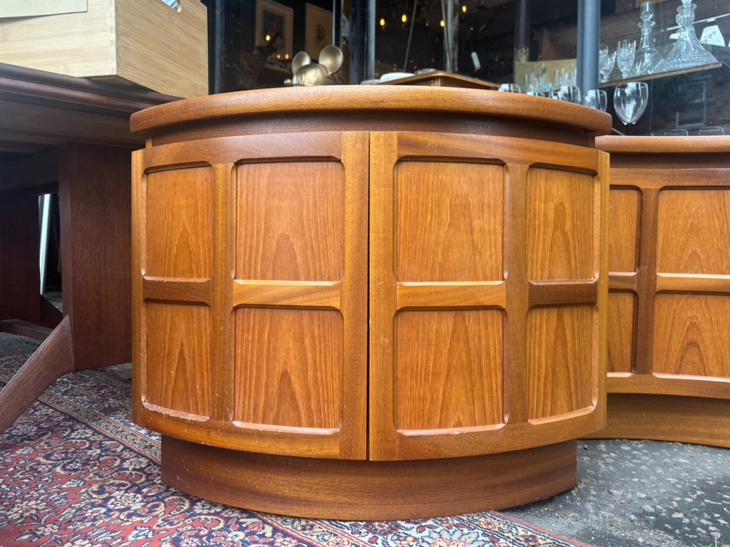 Mid Century vintage Nathan squares teak cabinet