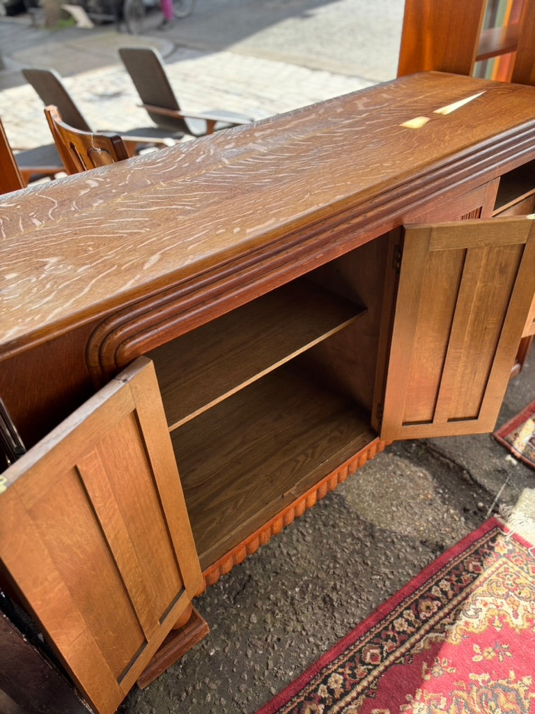 Art Deco E-Gomme oak sideboard