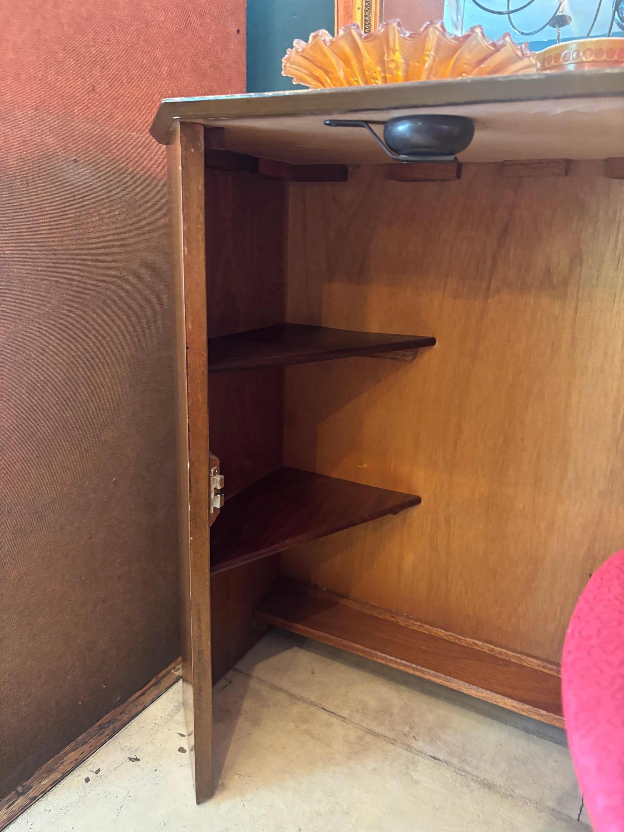 Vintage metamorphic desk/telephone table