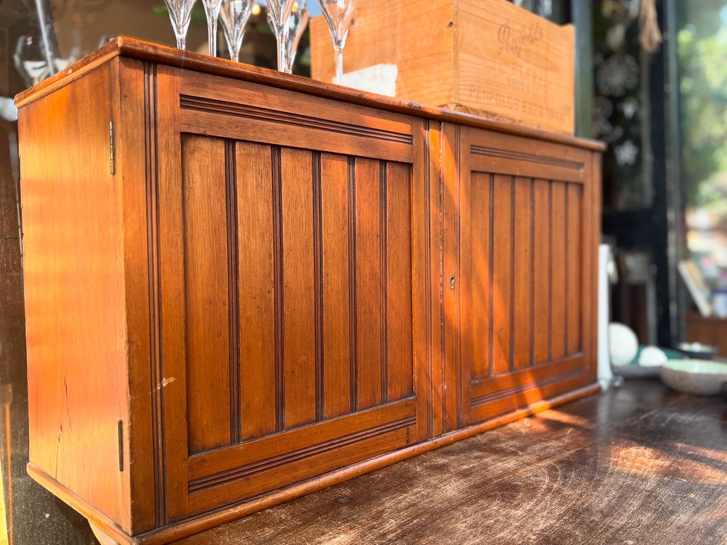Vintage 1930s wooden pigeon hole cabinet