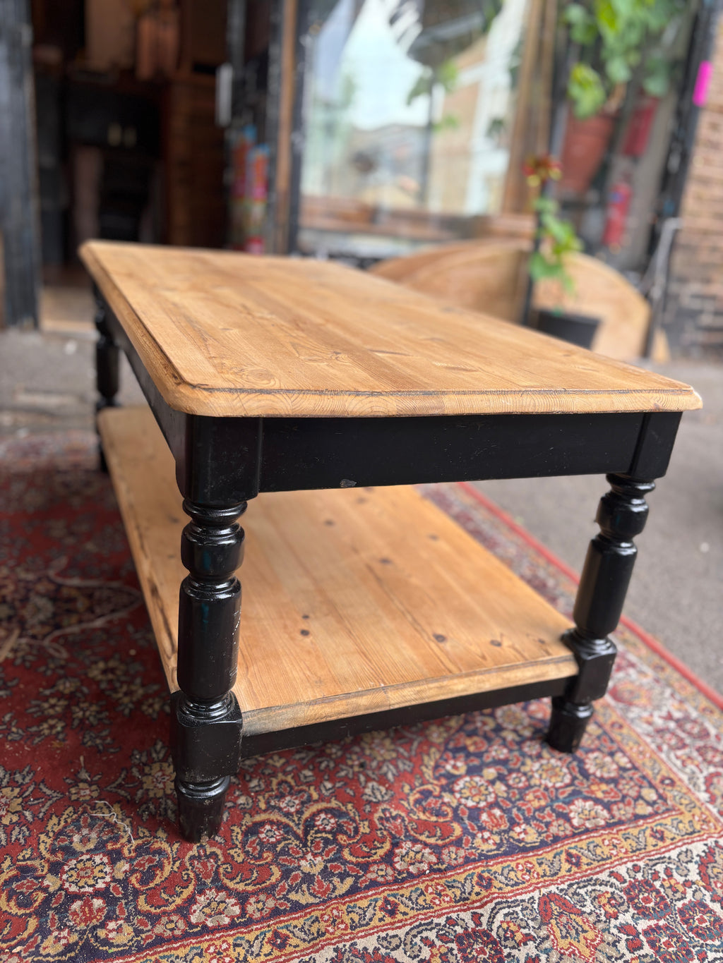 Vintage pine coffee table