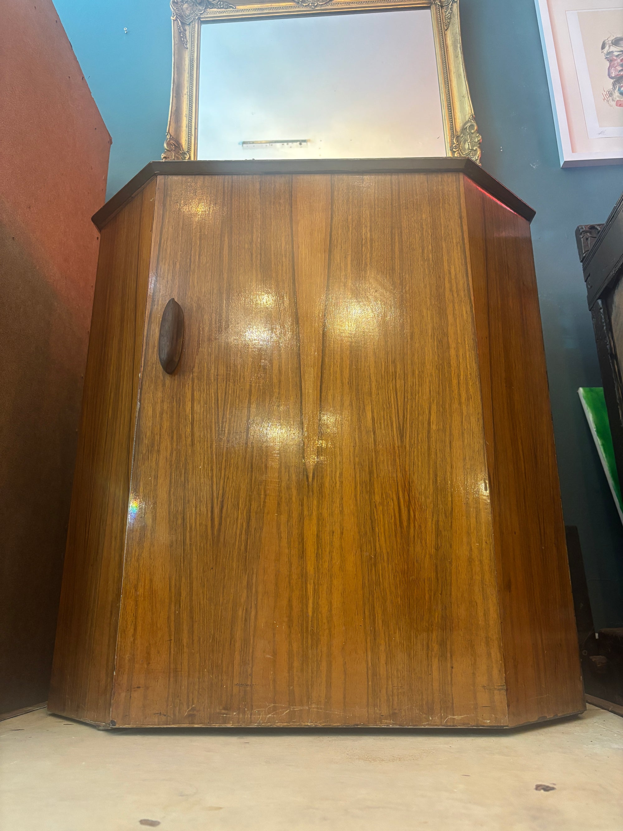 Vintage metamorphic desk/telephone table