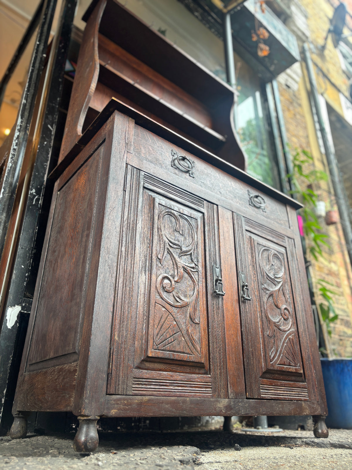 Antique French oak dresser