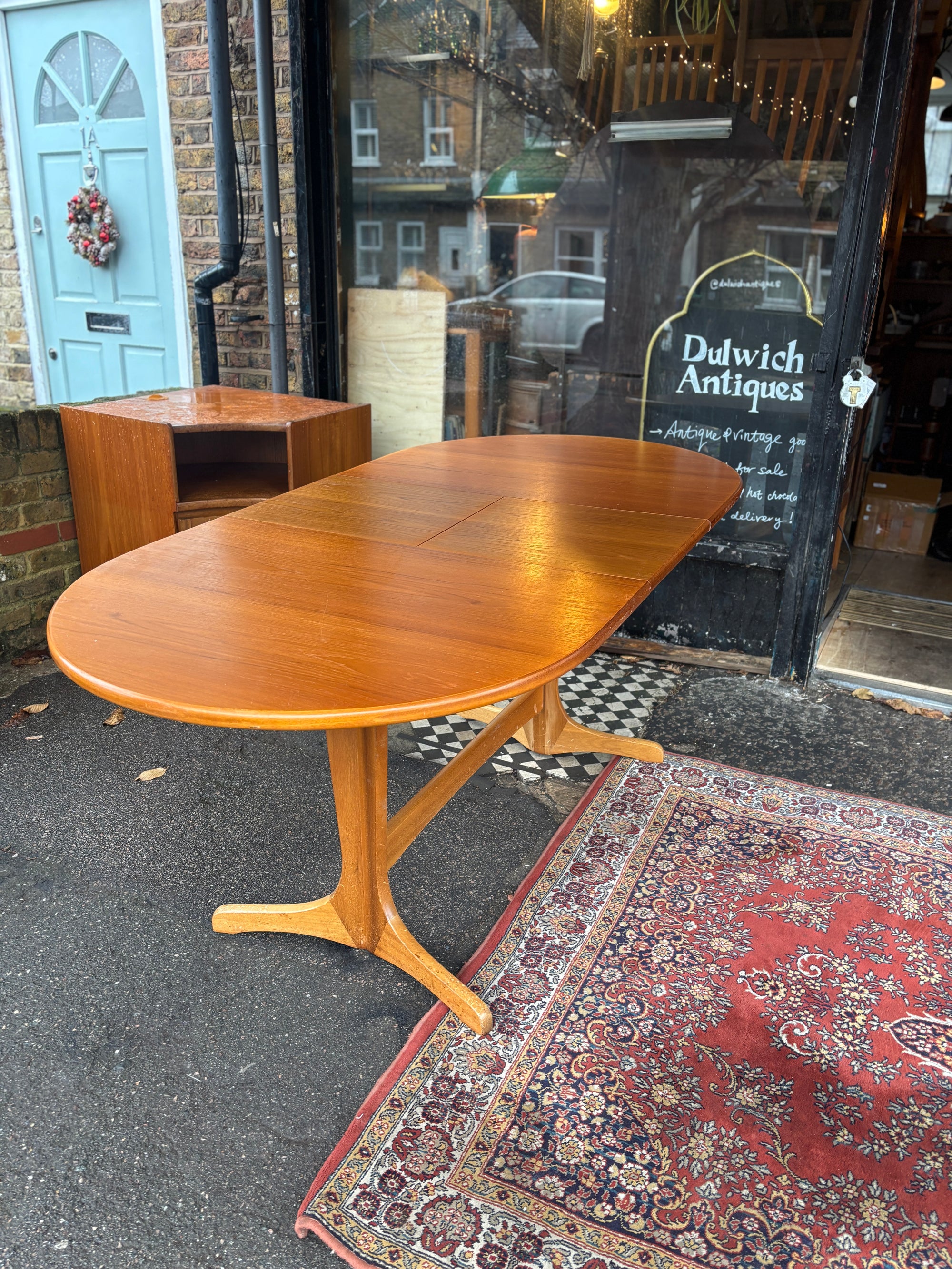 Vintage teak extendable table made by S Form