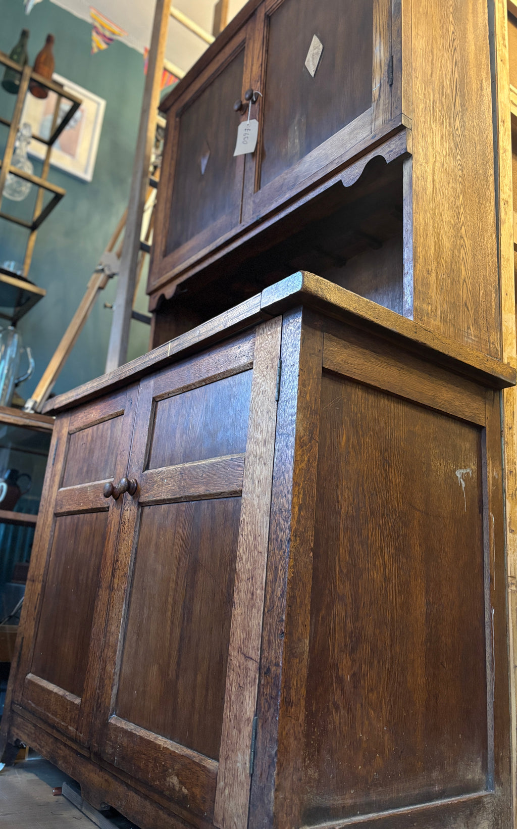 Victorian pine kitchen cupboard