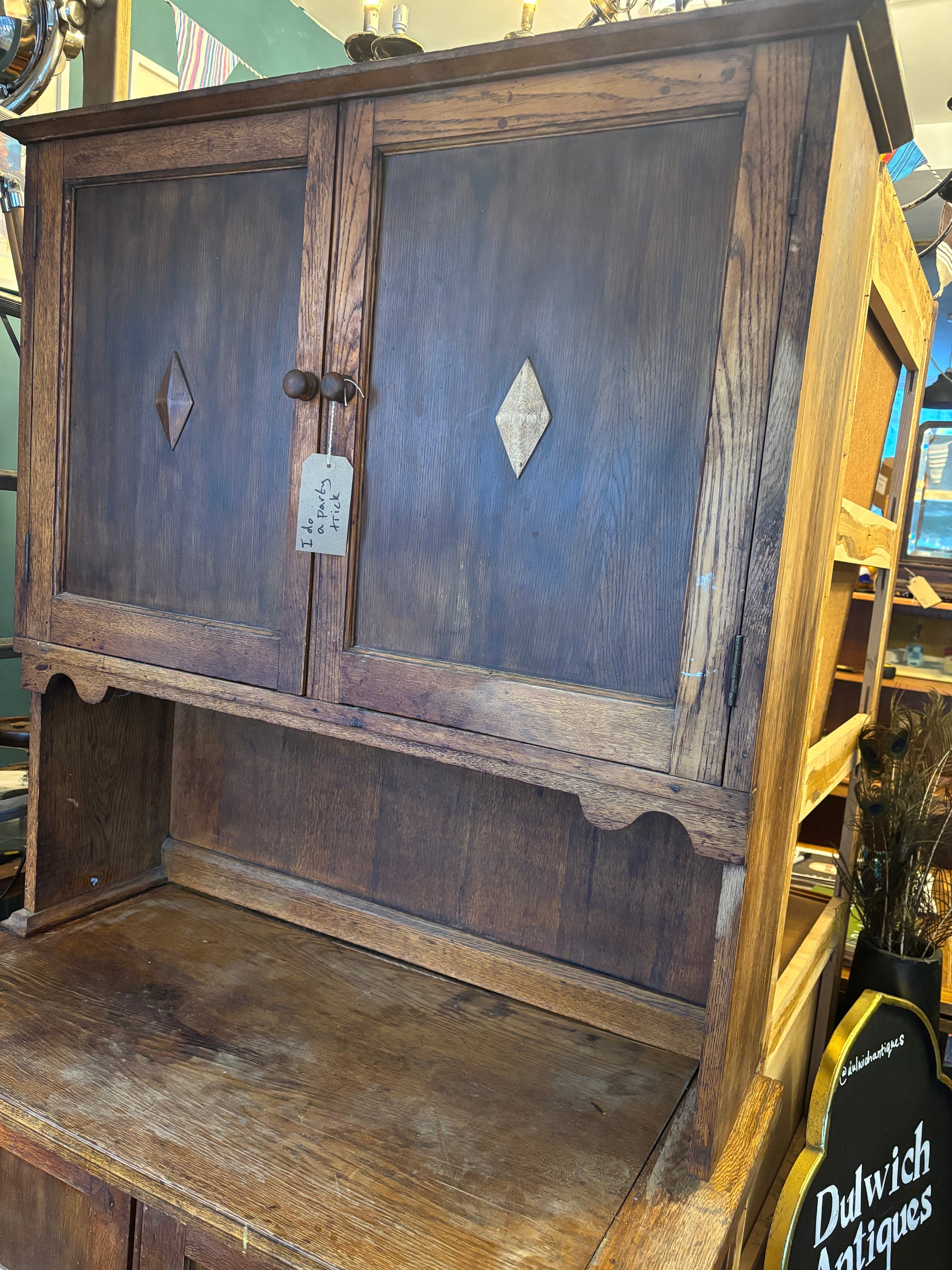 Victorian pine kitchen cupboard